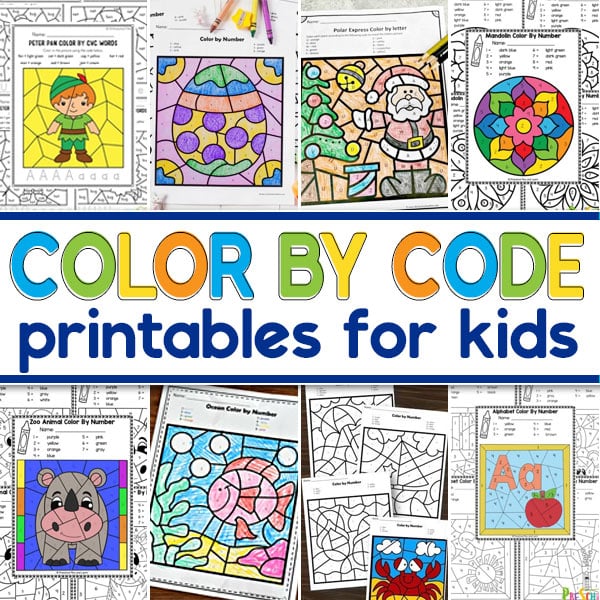 easy-color-by-number-worksheet-printable  Number worksheets, Color  worksheets, Kindergarten colors