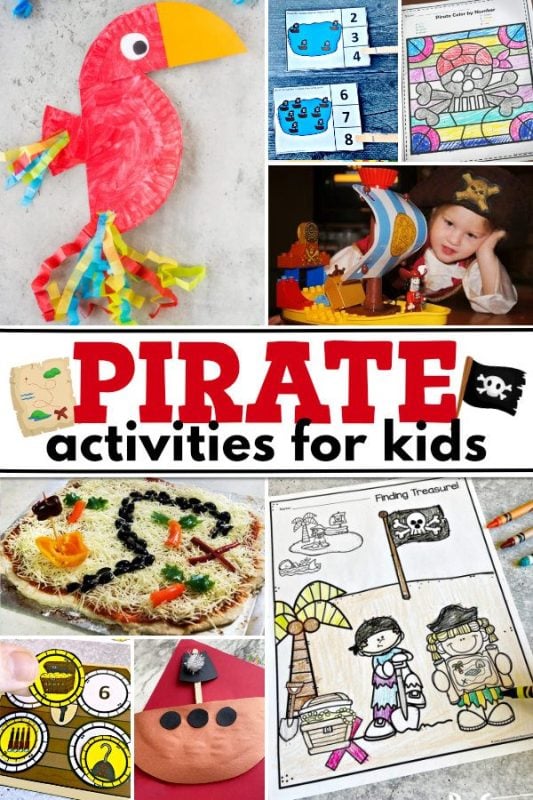 Ahoy, matey! If you have a young pirate enthusiast at home, you won't want to miss out on these exciting pirate-themed learning activities suitable for kids of all ages! We've got a treasure trove of FREE pirate printables, worksheets, games, and clever activities that are perfect for toddlers, preschoolers, kindergarteners, and up through 3rd grade. Let the adventure begin as your little adventurers explore the world of pirates while learning and having fun! Share the excitement and set sail on an educational journey today!