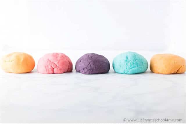 wonderful smelling and colorful kool aid playdough recipe