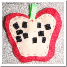 Felt Counting Apples - Seed Side Felt Counting Apples - Seed Side