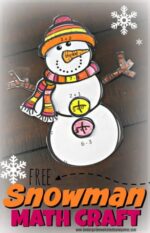 ⛄ FREE Winter Math Activity with Snap Cube Pattern Cards