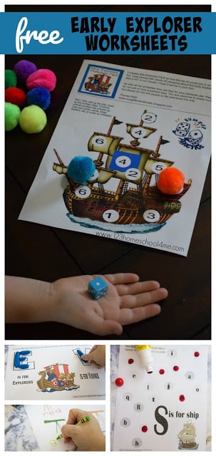 FREE Early Explorers Worksheets are great for young learners in preschool, prek, kindergarten, and first grade for social studies, Columbus, and just general number and letter practice with an educational theme. FREE Early Explorers Worksheets are great for young learners in preschool, prek, kindergarten, and first grade for social studies, Columbus, and just general number and letter practice with an educational theme.