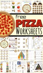 FREE Pizza Worksheets for Kids