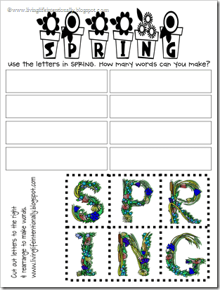 Spring Word Mix-up