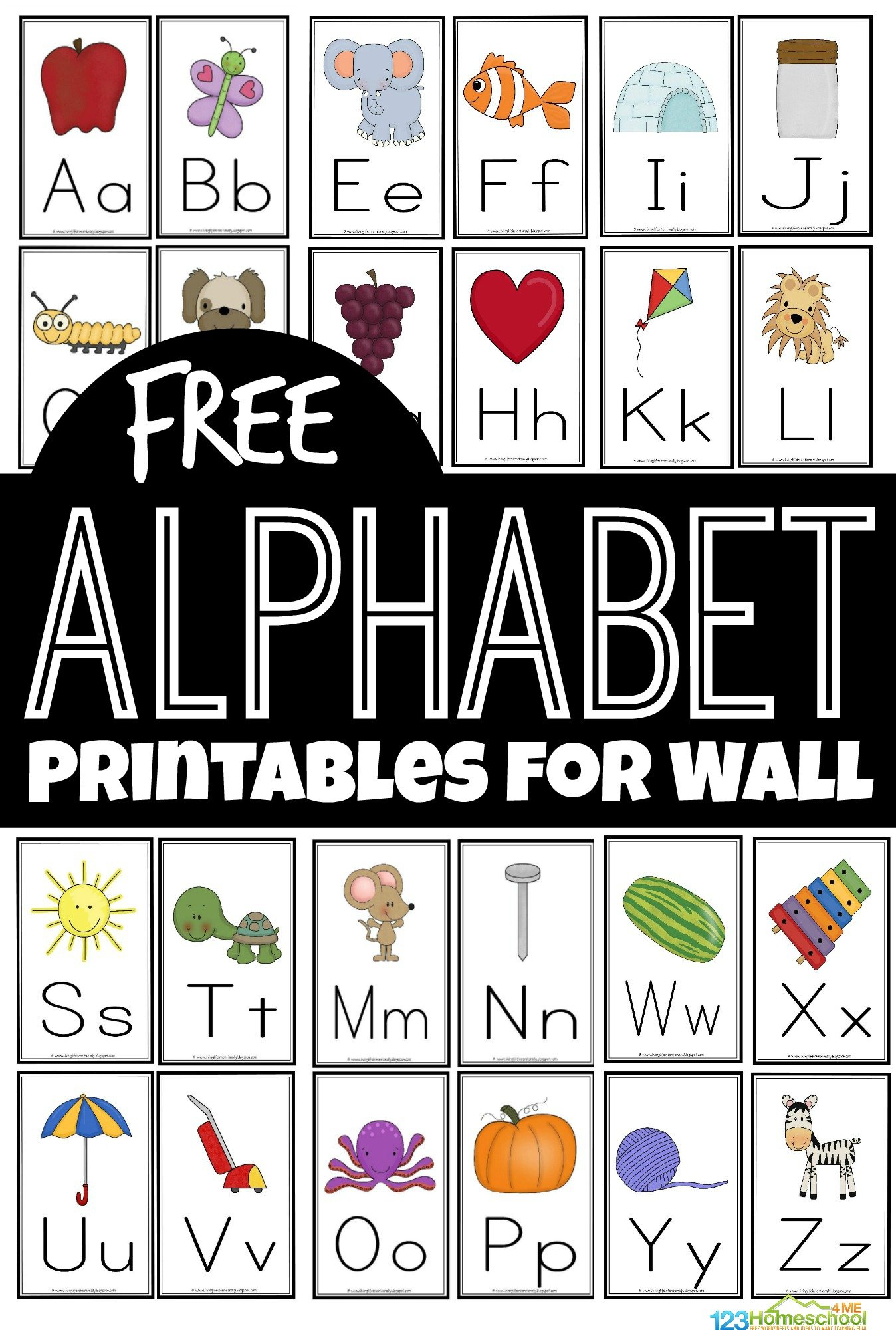 Free Printable Alphabet Wall Cards