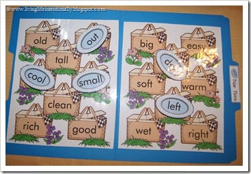 Polar Picnic File Folder Game Polar Picnic File Folder Game