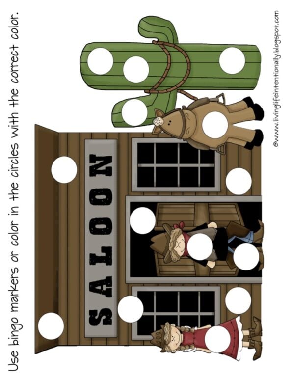 🐮 FREE PRintable Wild West Worksheets for Kids