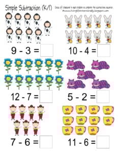 Alice in wonderland activities