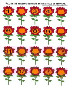 flower worksheets