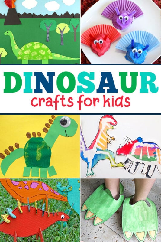 Get crafty with this great list of dinosaur crafts for toddlers plus engaging dinosaur activities too. The kids will love making all kinds of  themed dinosaur craft preschool to display around your home or classroom.