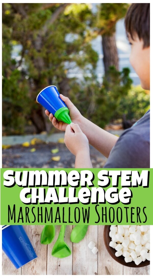 Marshmallow Shooter Summer Activity for Kids