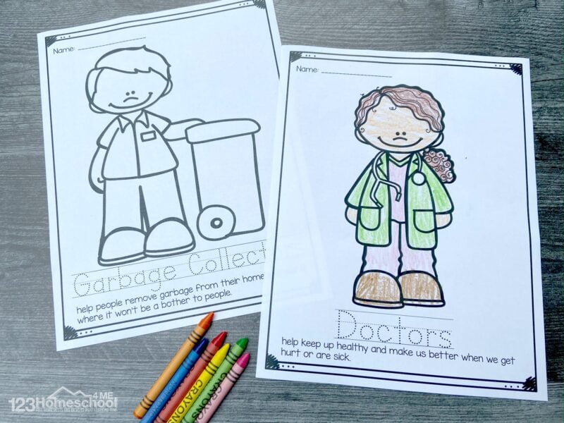 FREE Community Helpers Coloring Pages FREE Community Helpers Coloring Pages