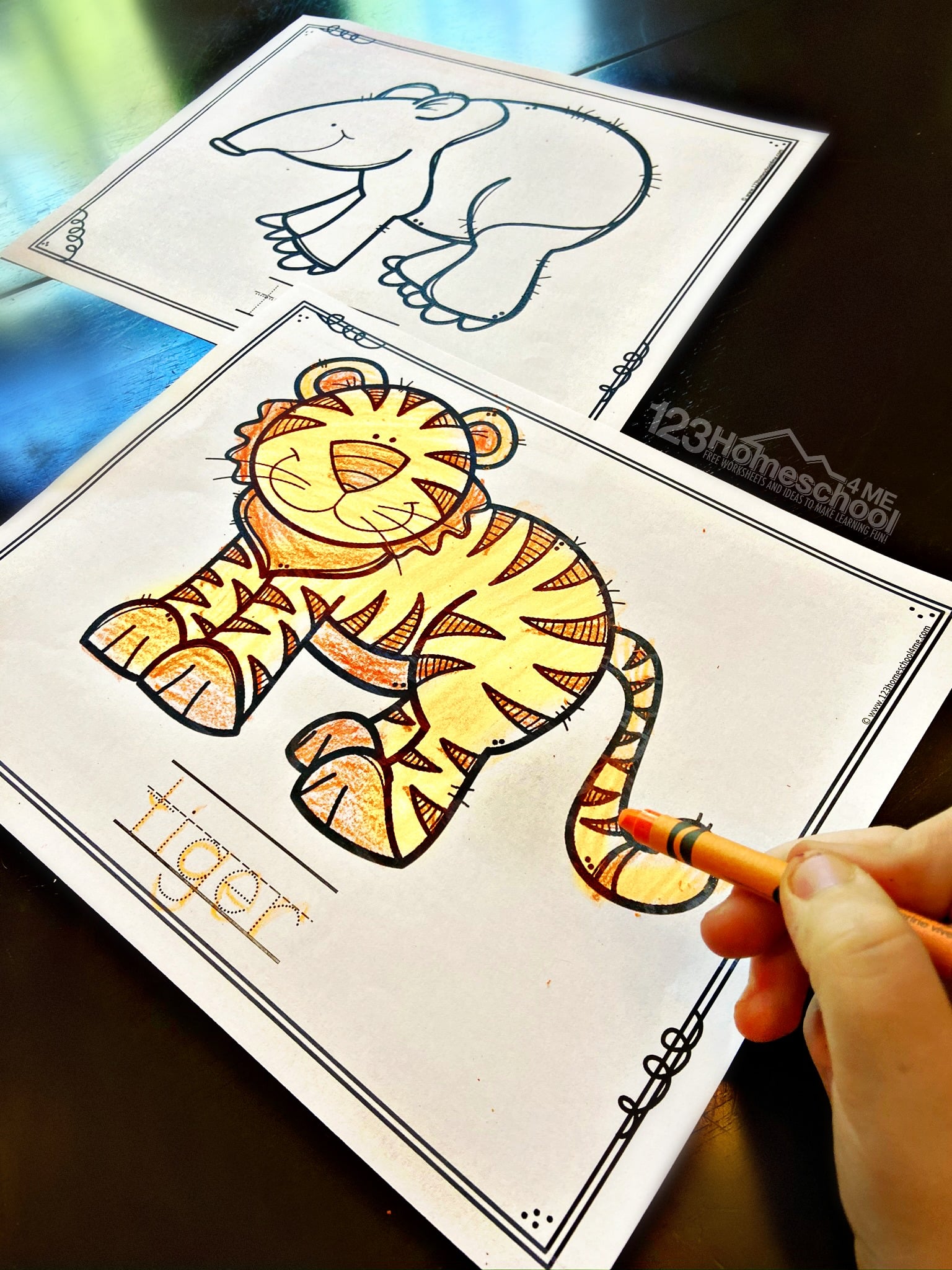 🦜FREE FREE Printable Jungle Animal Coloring Pages pdf