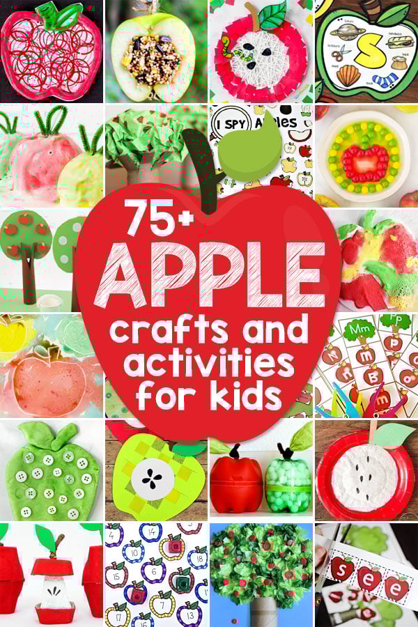 🍎 75+ Apple Crafts & Activities for Preschoolers & Kids of all Ages