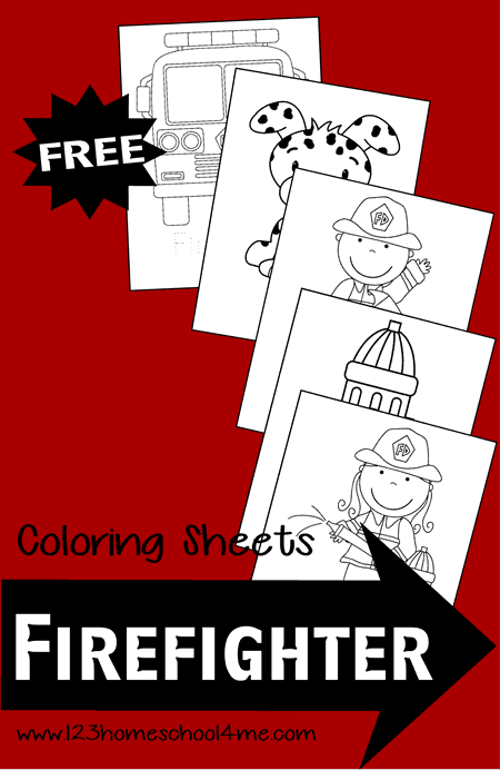 firefighter coloring pages