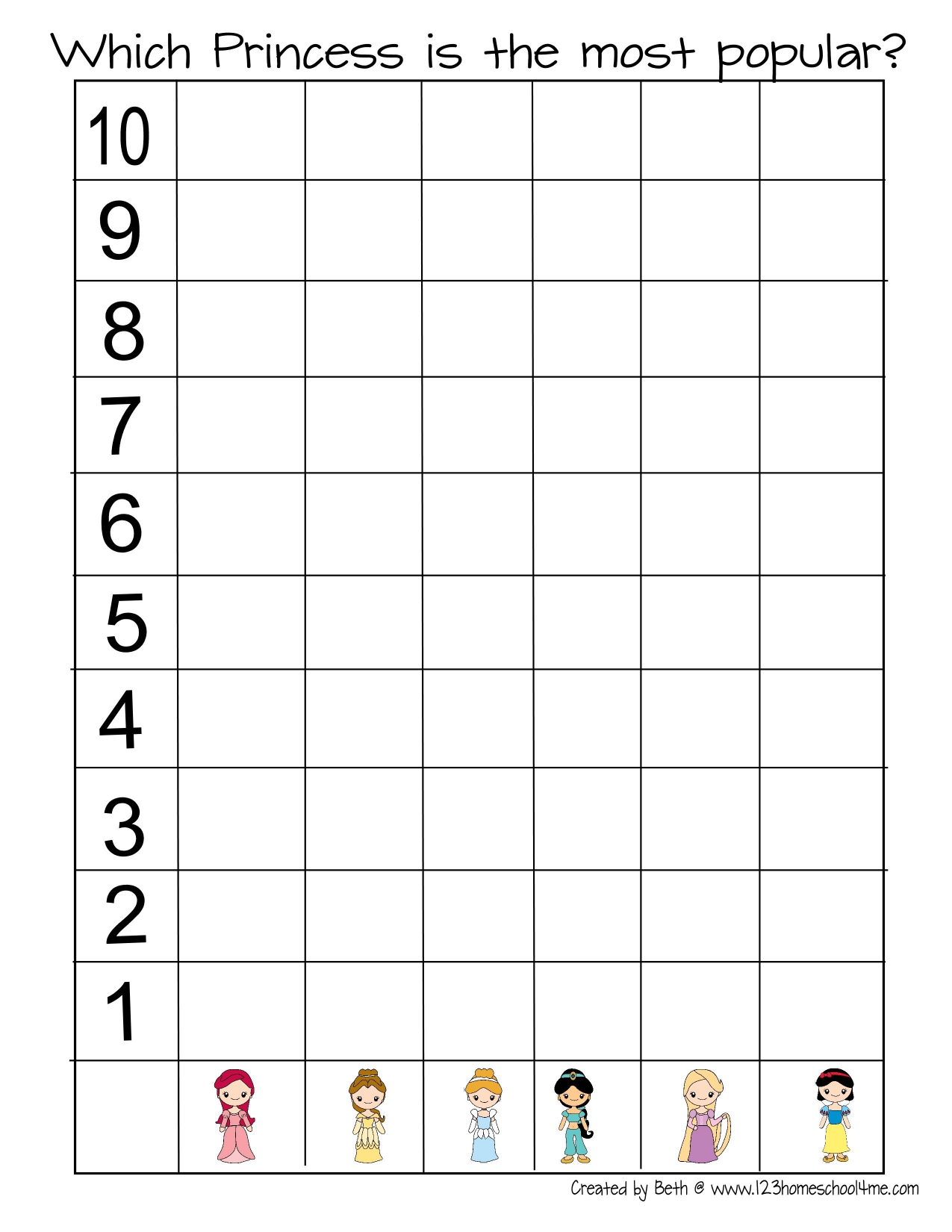 FREE Printable Princess Worksheets