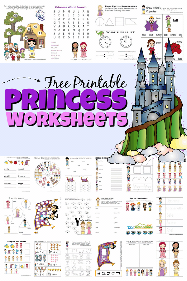 Disney themed math worksheets