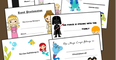 FREE Disney World Stroller Labels