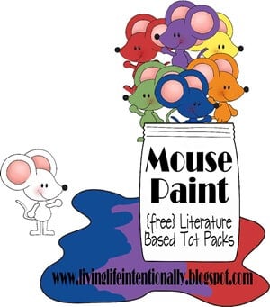I love Mouse Paint for teaching color and color mixing, and these free worksheets are perfect for toddlers to kindergartners to enhance their learning with visuals.