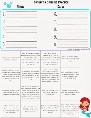Spelling Games - 10 Free Connect 4 Spelling Worksheets for Homeschoolers Spelling Games - 10 Free Connect 4 Spelling Worksheets for Homeschoolers