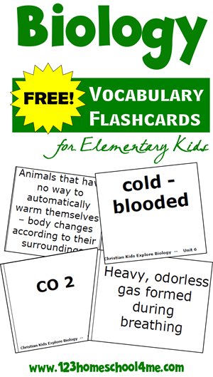 Science - Biology Flashcards for Elementary Kids (freebie!) Science - Biology Flashcards for Elementary Kids (freebie!)