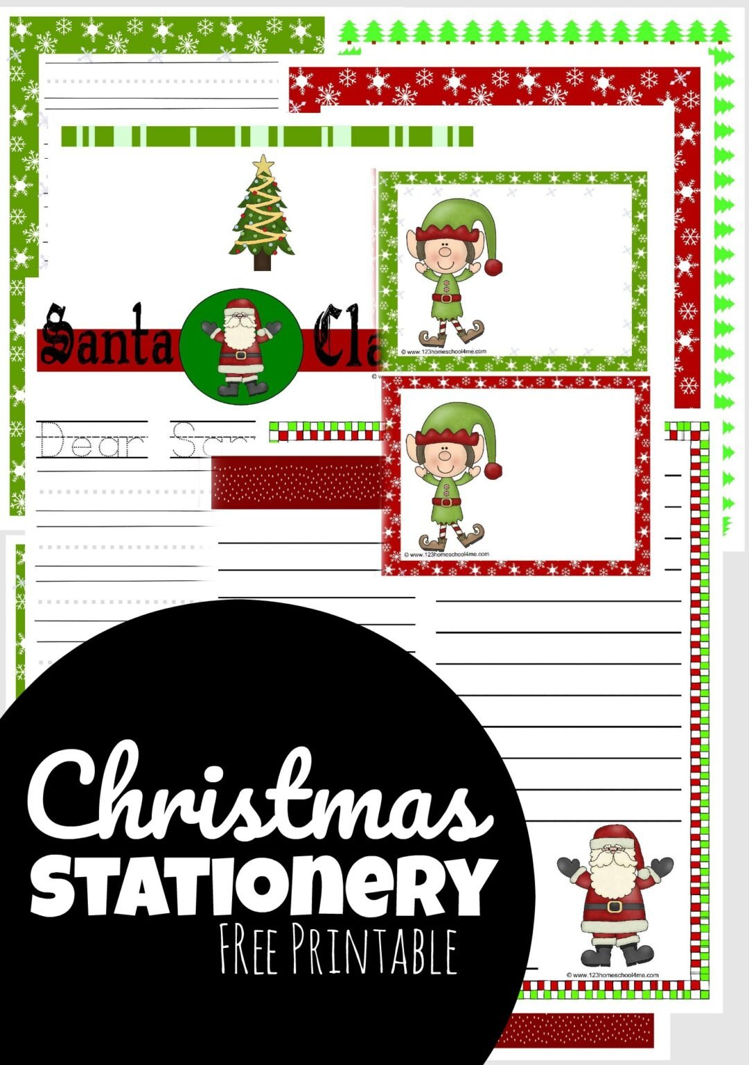 Free Printable Christmas Stationery