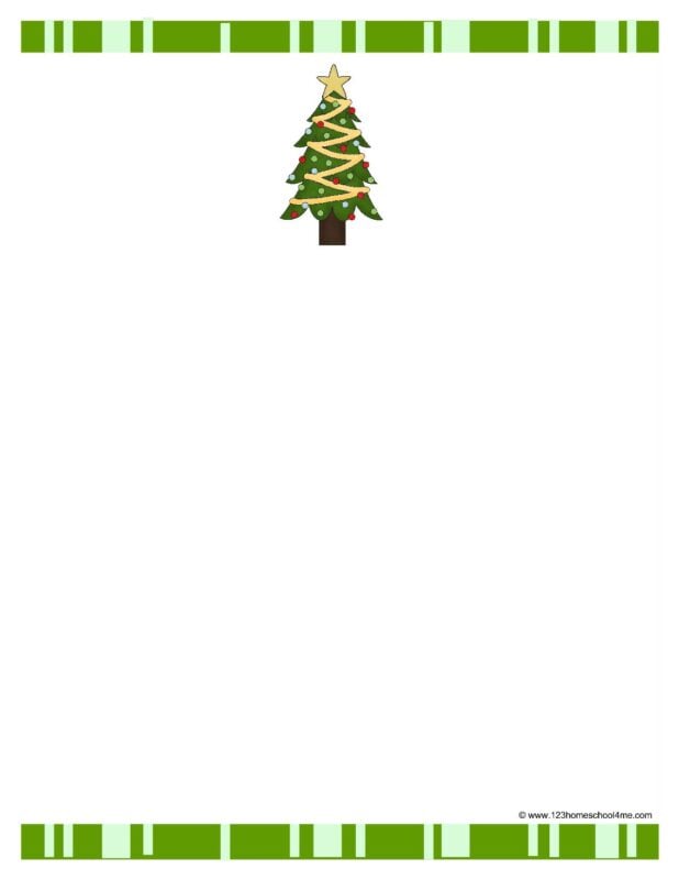 free printable christmas tree paper