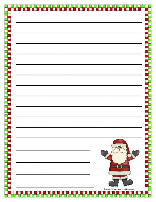 santa clause printable christmas paper