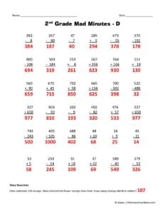 Printable 2nd grade math worksheets