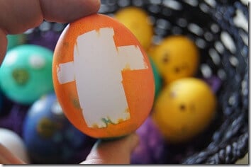Decorate Easter Egg with cross Decorate Easter Egg with cross