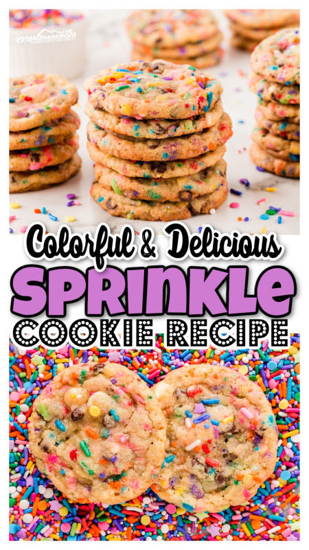 Get ready for a delightful treat with our Sprinkle Cookies! These fun and colorful confetti cookies are perfect for kids—and they can help mix in their favorite sprinkles! When the funfetti cookies come out of the oven, they’re not just beautiful; they’re also incredibly delicious and moist. This cookie recipe is bound to become a new family favorite! Don't miss out on the fun—bake them today!