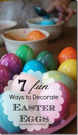 7 Fun way to Decorate Easter Eggs from 123 Homeschool 4 Me 7 Fun way to Decorate Easter Eggs from 123 Homeschool 4 Me