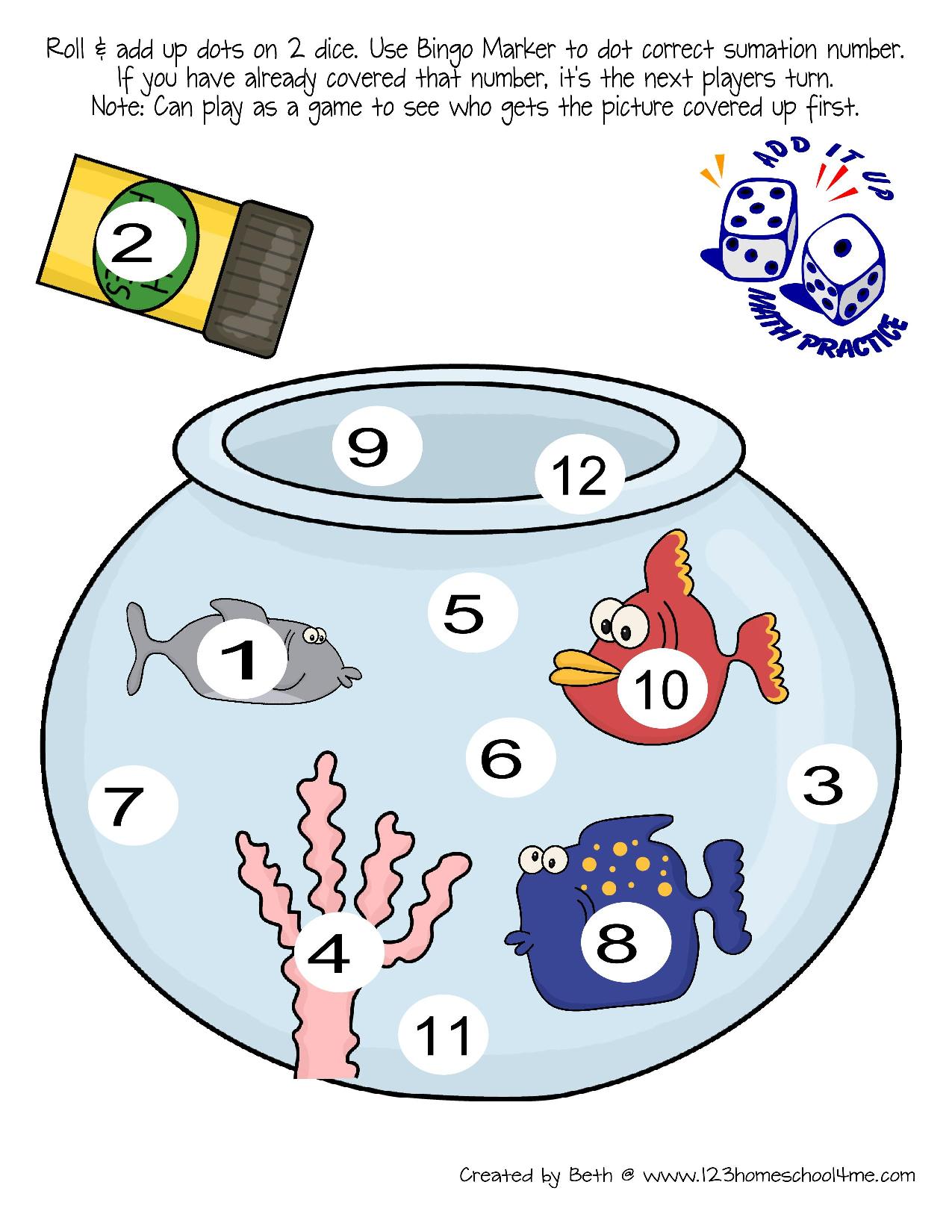  FREE Fish Preschool Worksheets