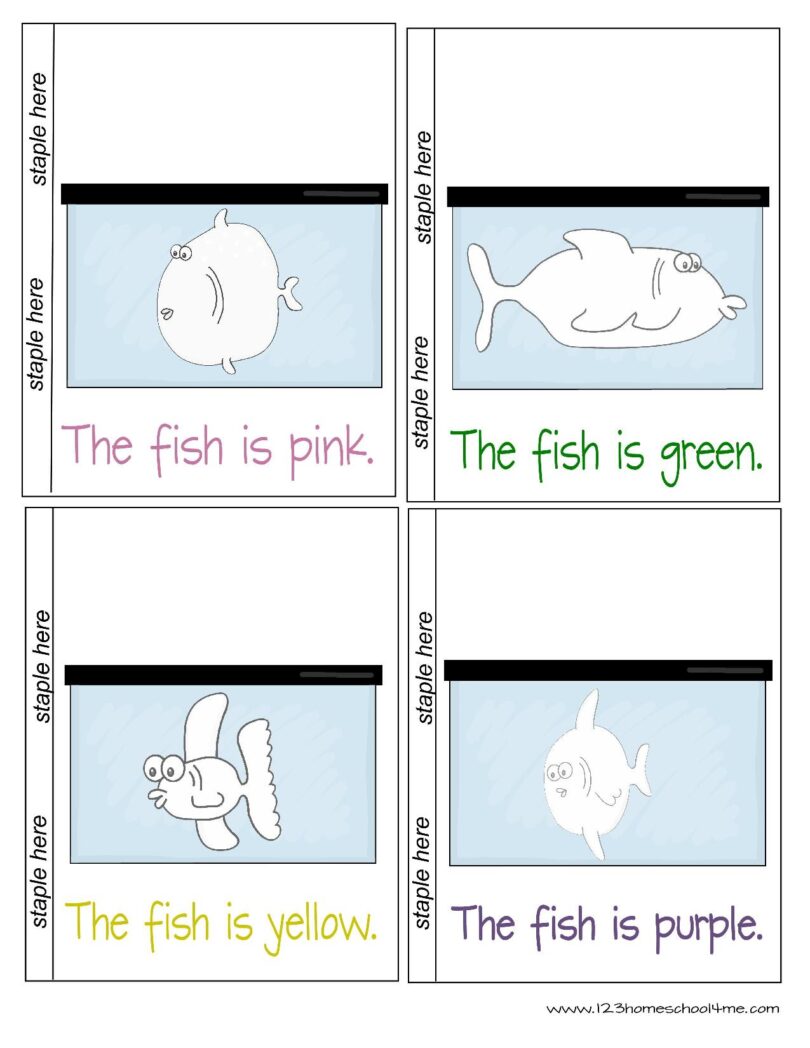 🐠 FREE Fish Preschool Worksheets