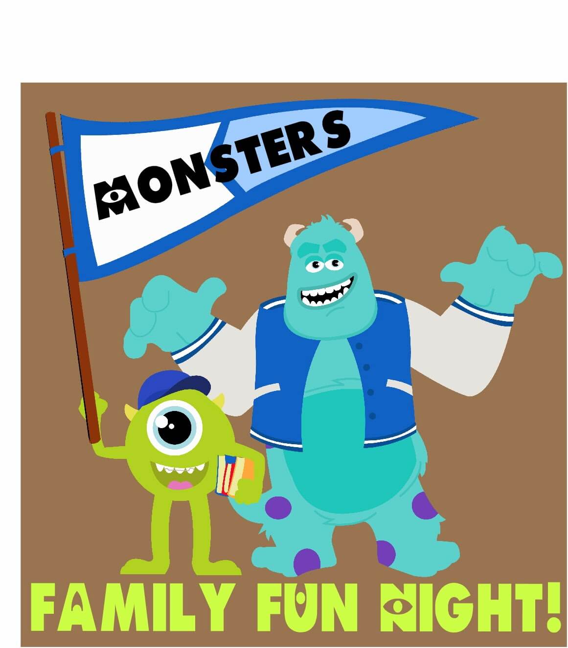 Disney Monsters Inc. Family Fun Night Disney Monsters Inc Family Movie Night