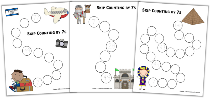 Follow the Paths FREE Skip Counting Worksheets
