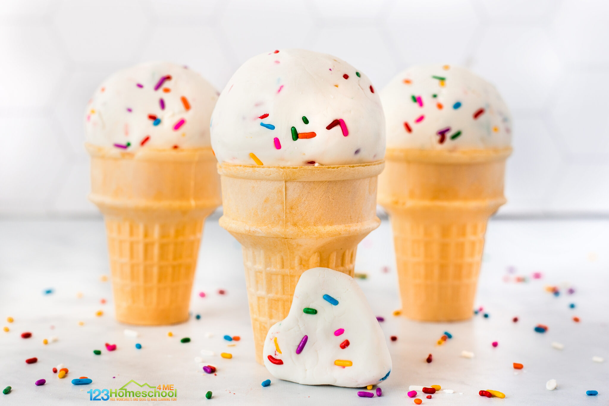 Edible Funfetti Playdough Recipe