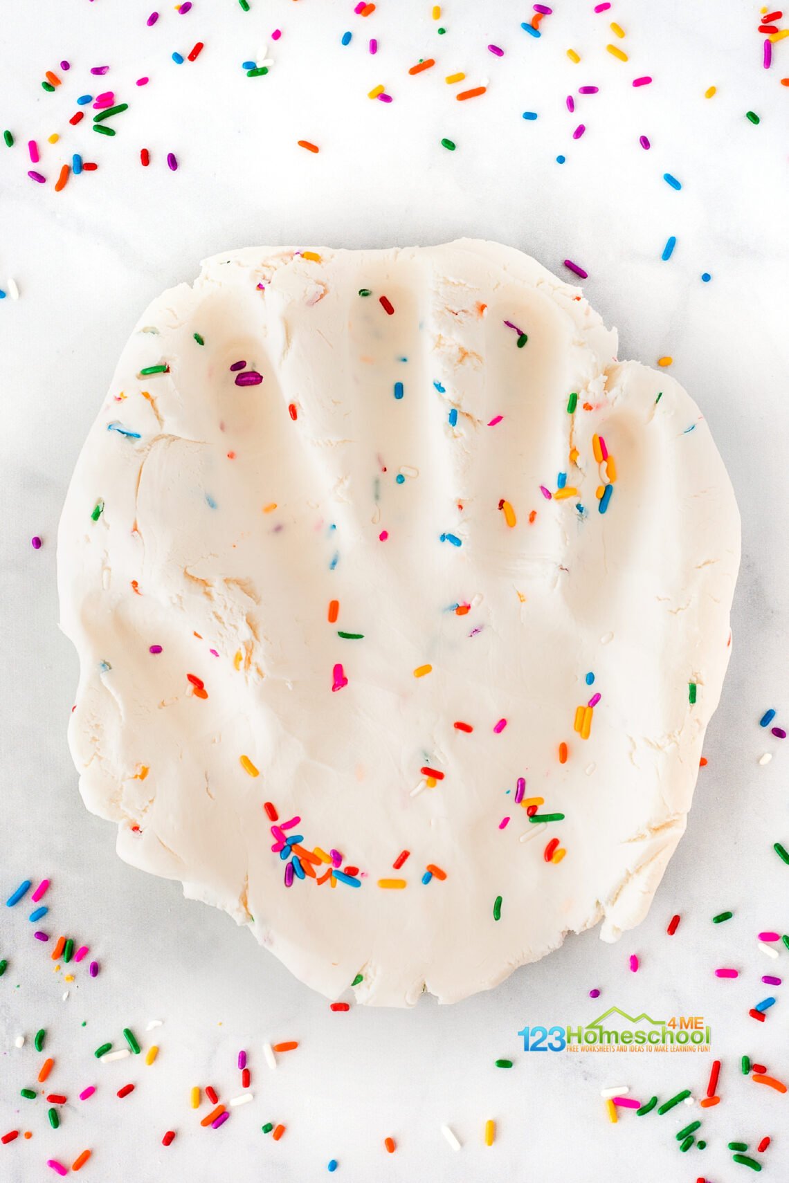 Edible Funfetti Playdough Recipe