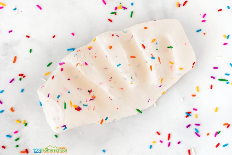 Edible Funfetti Playdough Recipe