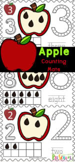 🍎 Free Apple Playdough Mats - Counting Activities for Preschoolers