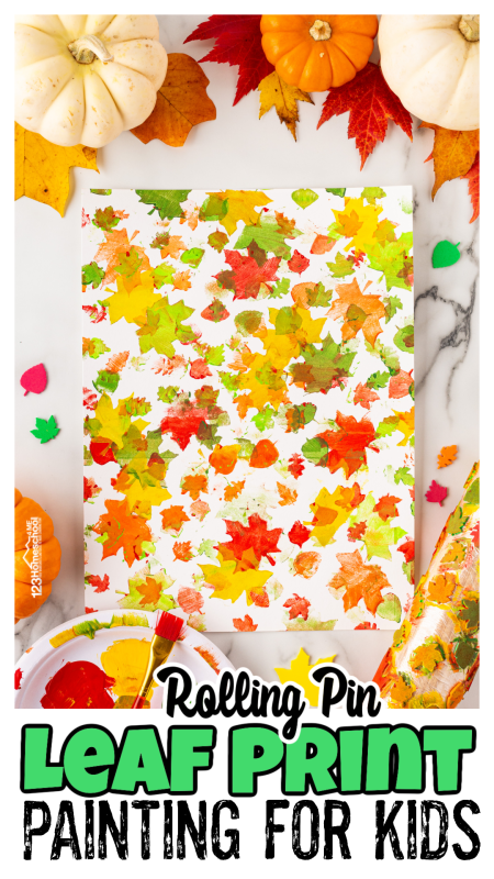 Your kids are going to love this fun leaf painting activity! Perfect for toddlers, preschoolers, and kindergarteners, this project uses a rolling pin to create stunning leaf prints. It’s a fantastic way to celebrate the beauty of autumn while encouraging creativity. Get ready for a colorful day of leaf printing fun! Your kids are going to love this fun leaf painting activity! Perfect for toddlers, preschoolers, and kindergarteners, this project uses a rolling pin to create stunning leaf prints. It’s a fantastic way to celebrate the beauty of autumn while encouraging creativity. Get ready for a colorful day of leaf printing fun!