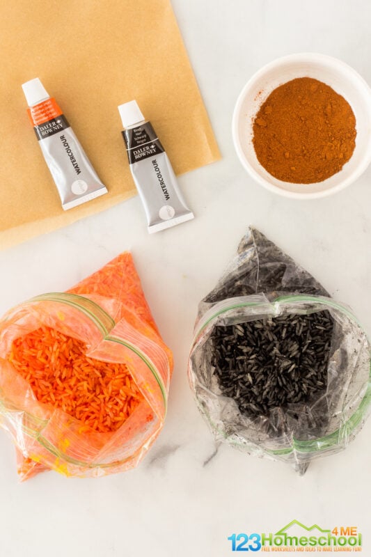 Rice Sensory Play