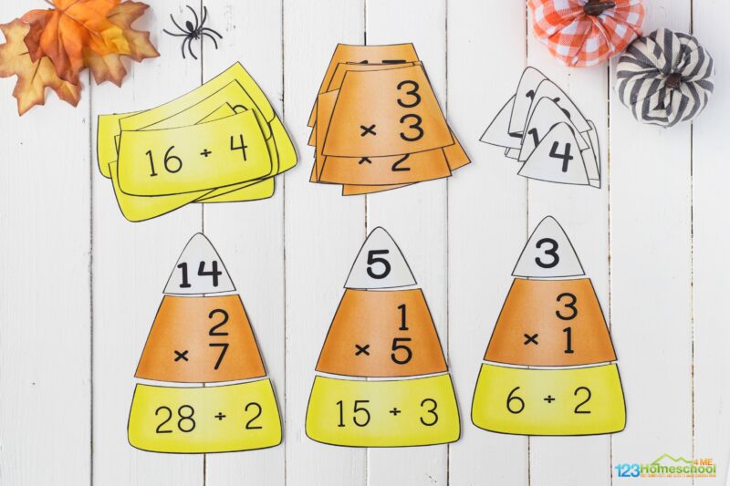FREE Candy Corn Math Multiplication And Division Puzzles free-candy-corn-math-multiplication-and-division-puzzles