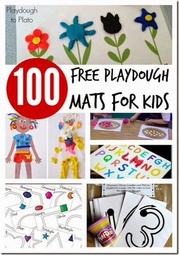 FREE Playdough Mats