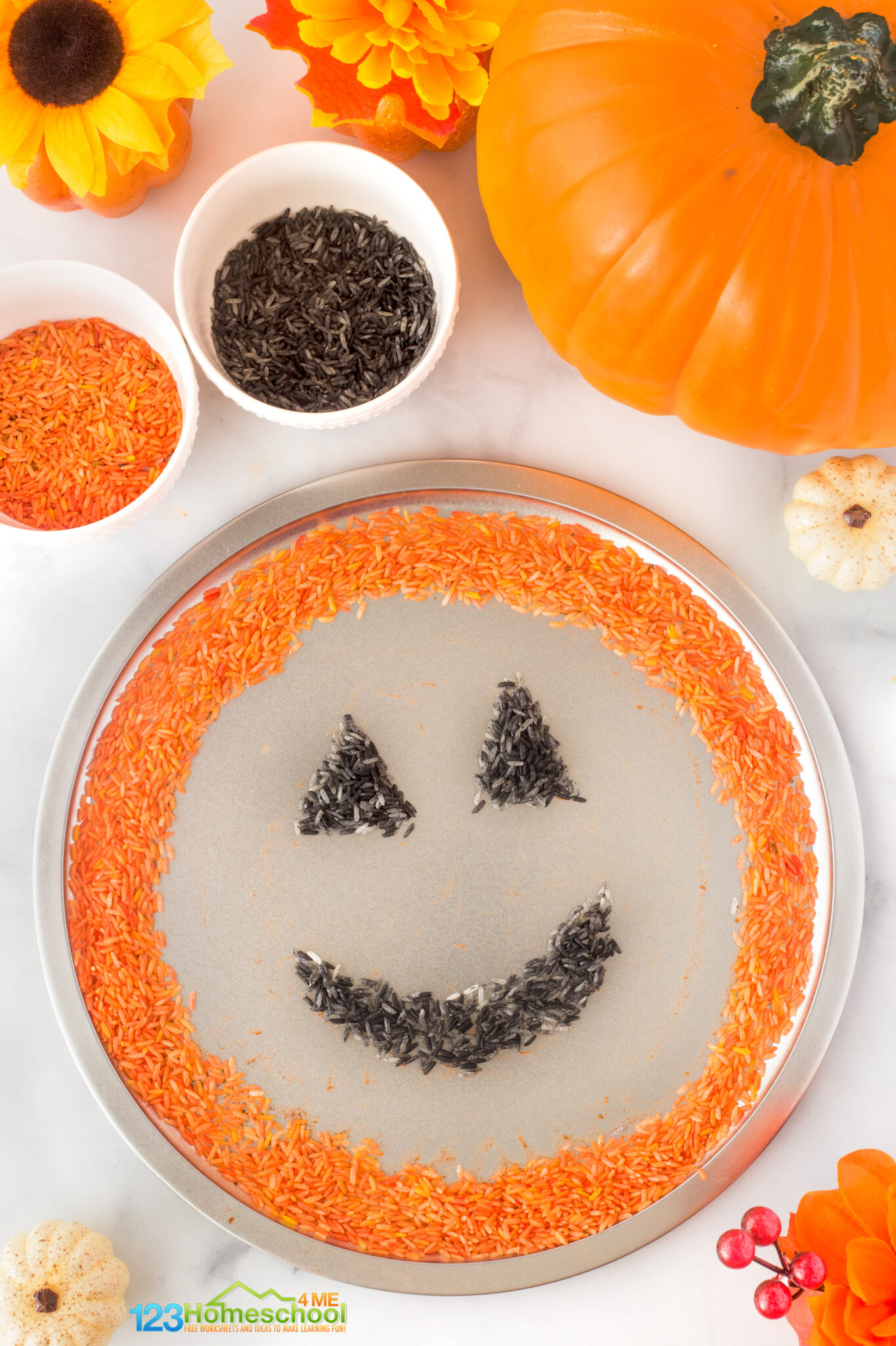 🎃 Scented Pumpkin Rice Activities for Halloween