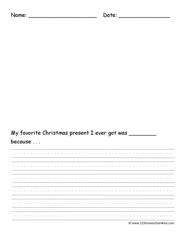 Christmas Writing Prompts for Kids