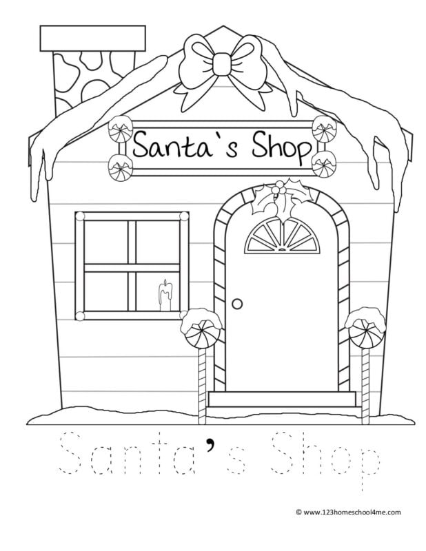 Santa's workshop in the north pole