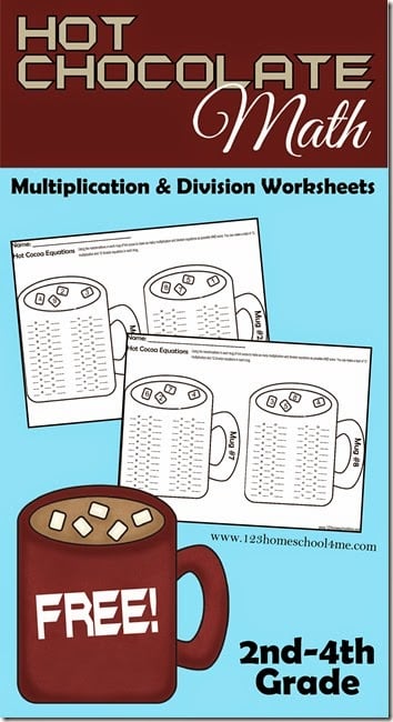 FREE Hot Chocolate Multiplication and Division