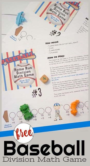 FREE Printable Baseball Printable Division Games