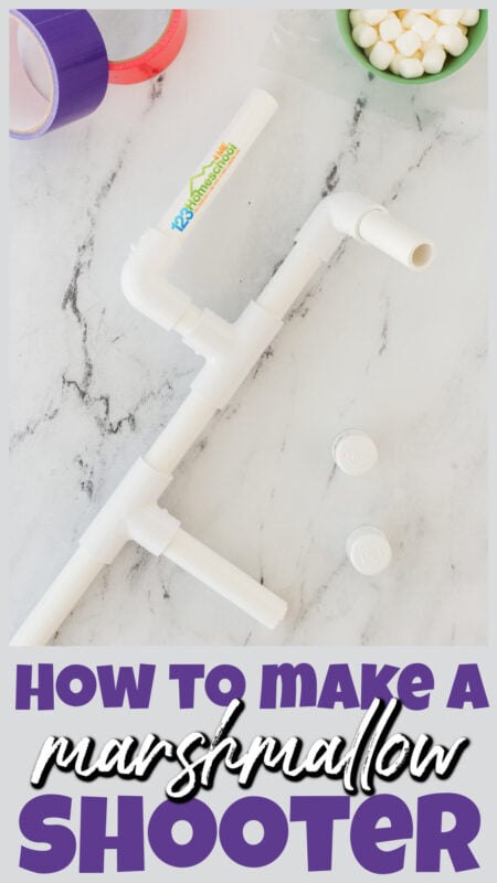 You've got to try making this DIY marshmallow blasters! Not only is this star wars activities which will make kids eager to join in on the fun, but it is educational too! This marshmallow stem activity allows kids to design, build, and decorate their shooters. Then, they can try out their design and make modificaitons to improve on their pvc pipe design. Let me show you how to make a shooter so you can get started with your kindergartners, grade 1, grade 2, grade 3, grade 4, grade 5, grade 6, older students.